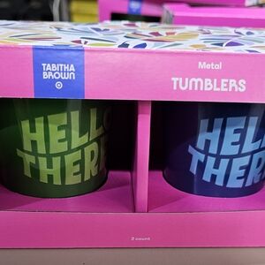 Tabitha Brown Metal Tumblers Set